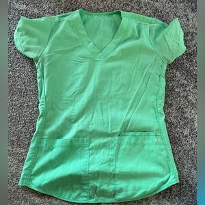 Small green scrub top